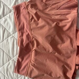lululemon athletica Peach/Coral Pleated Active Skirt